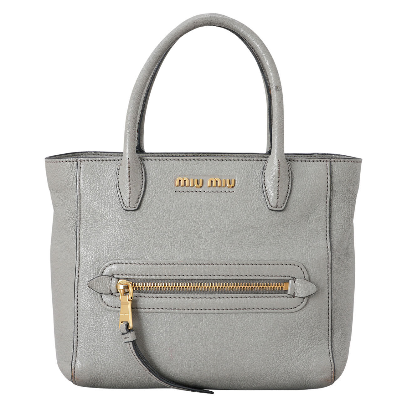 MIU MIU(USED)미우미우 5BG143 마드라스 토트백